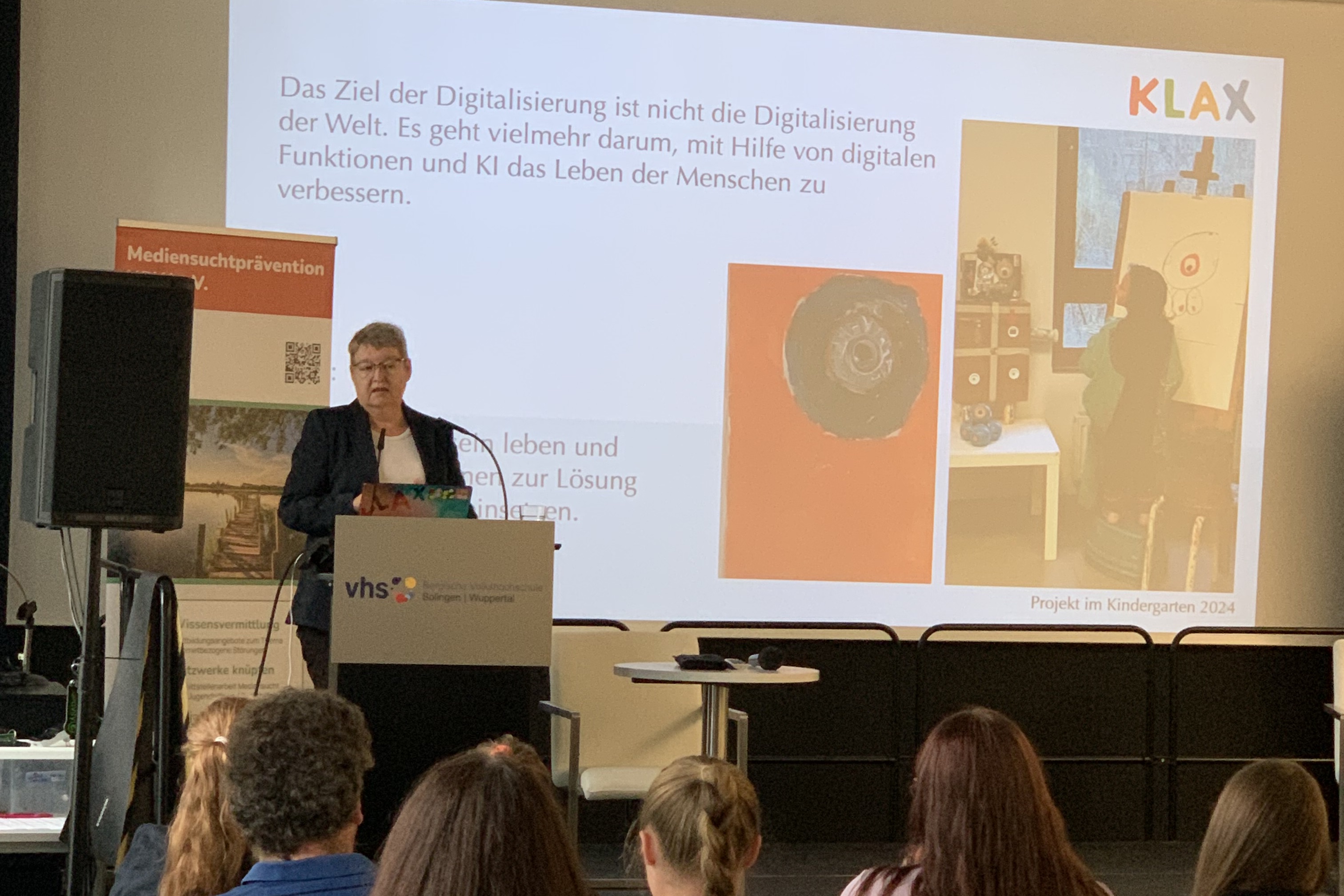 Antje Bostelmann auf der Fachtagung „Mediensuchtprävention in der frühen Kindheit“ 